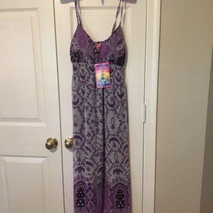 New purple casual midi dress.
